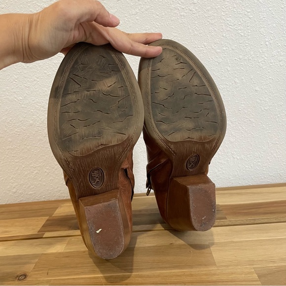 Sofft Gable Burnished 2 1/2" Heeled Zip-Up Leather Boots/Booties Size 8.5 Womens - Picture 11 of 13